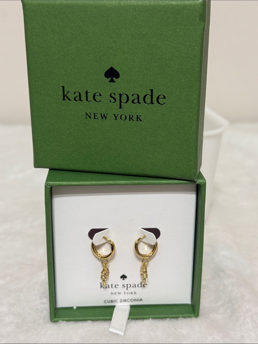 kate spade Gold Hoop Drop Ice Cream Earrings